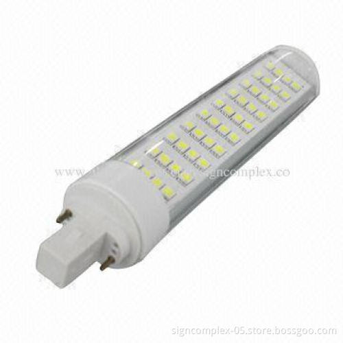 G24 LED Bulb with 9/10W Power and 850lm Lumen, Heat-sink is High-purity Aluminum Alloy Housing